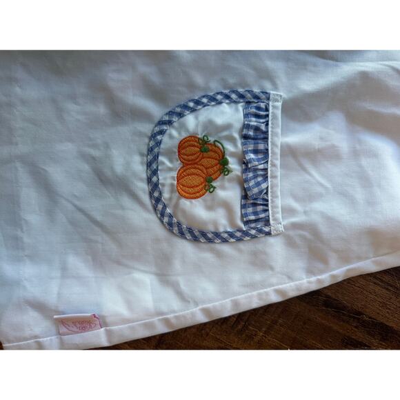 Posh Pickle Fall Smock 9m pumpkin gingham - Picture 2 of 4